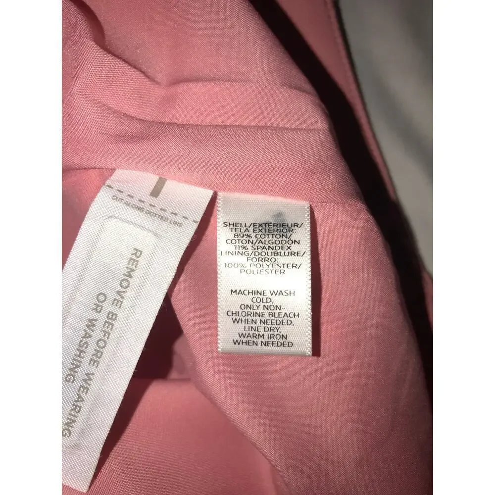 Loft Pink Skirt Size 4 Pockets Stretch Blend Short Lined Zipper BRAND NEW